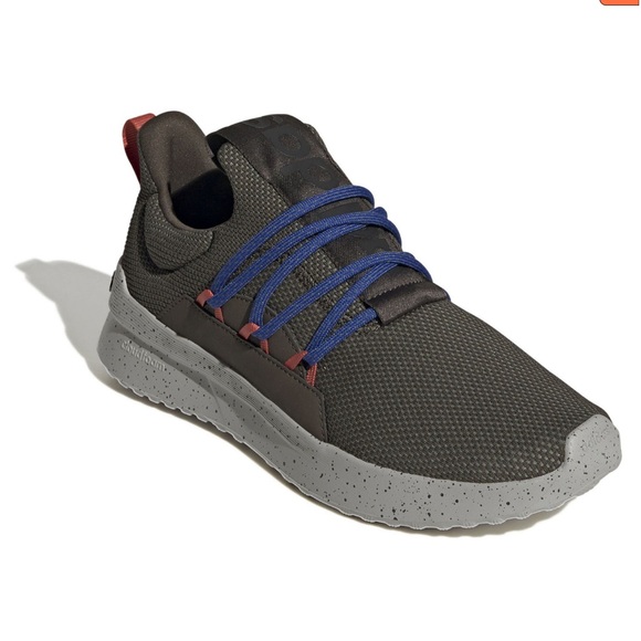 Adidas Lite Racer Adapt 5.0 Olive/Gray Cement Men's Slip-On Casual Fashion SHOES - Picture 3 of 5